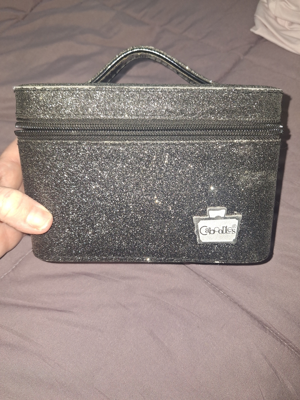 Caboodles Glitter Cosmetic Train Case - Black